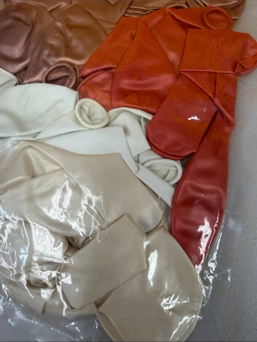 Latex Balloons Light Mixed-Color Pack - Neutral & Rust Tones new